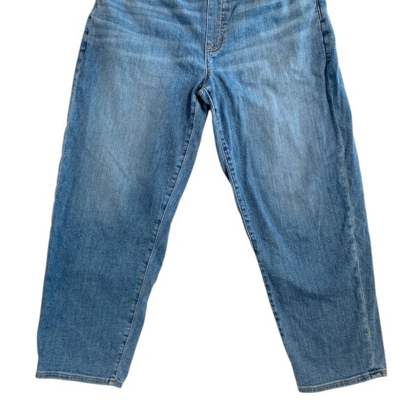 Madewell Jeans Women's Size 30 Keefe Wash Elastic Waist Pull On Relaxed Fit - Picture 4 of 16